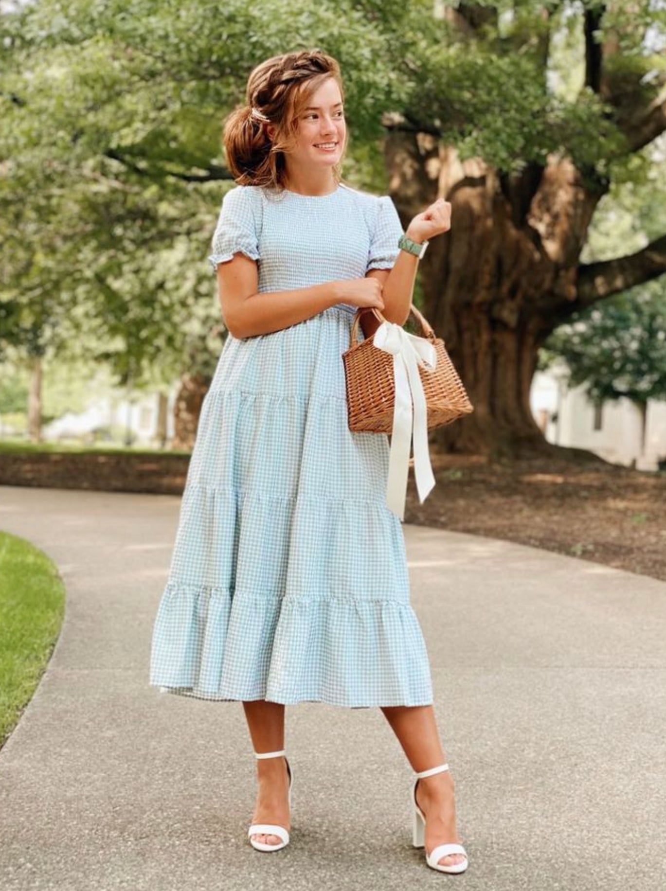 Alex modest midi dress in sage JanieLanie Alex modest midi dress in sage JanieLanie